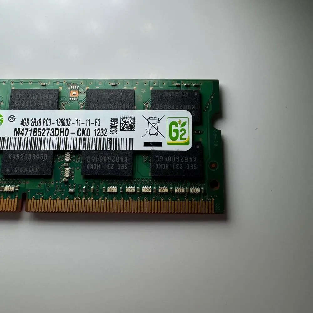 Samsung 4GB DDR3 Laptop RAM PC3-12800S 1600MHz SODIMM M471B5273DH0-CK0 204-Pin